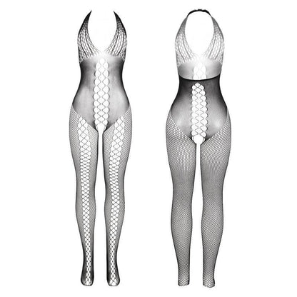 SUBBLIME - 951832 BODYSTOCKING WITH OPEN BACK AND CROSS DETAILS BLACK ONE SIZE - Happytoys Sexshop: online sex shop for Feeling Happy & Easy 😊 - Discreet geleverd