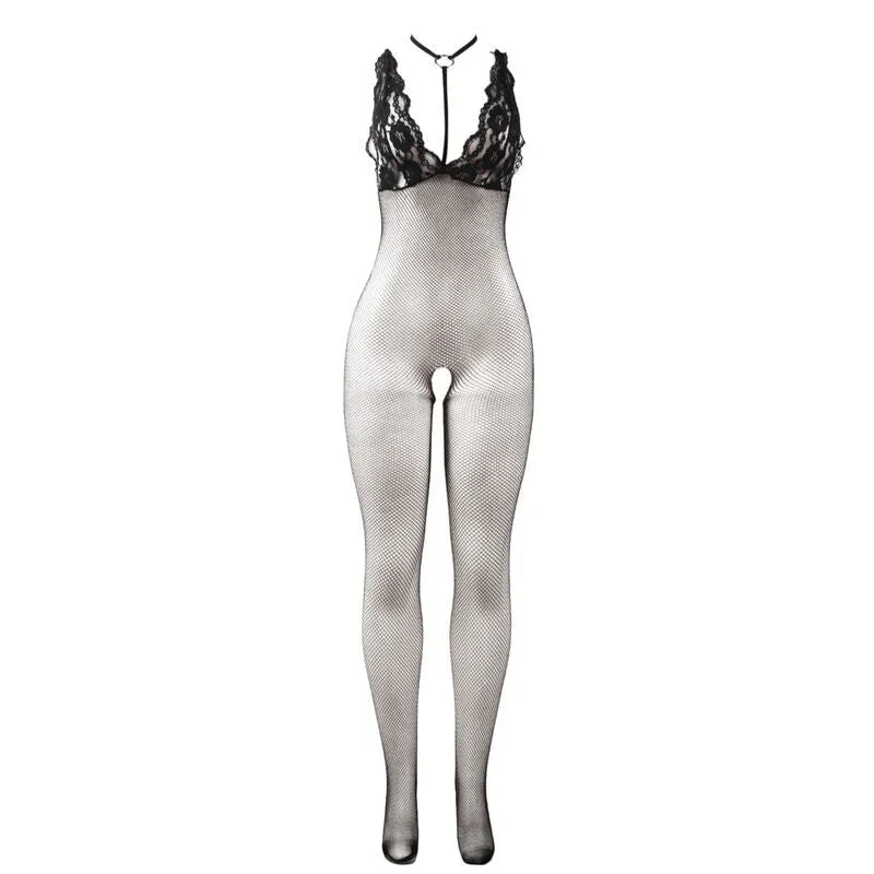 SUBBLIME - 951993 BLACK TRANSPARENT FISHNET CROTCHLESS BODYSTOCKING ONE SIZE - Happytoys Sexshop: online sex shop for Feeling Happy & Easy 😊 - Discreet geleverd