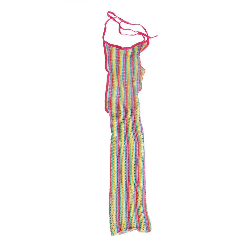 SUBBLIME - 952341 RAINBOW FISHNET DRESS ONE SIZE - Happytoys Sexshop: online sex shop for Feeling Happy & Easy 😊 - Discreet geleverd