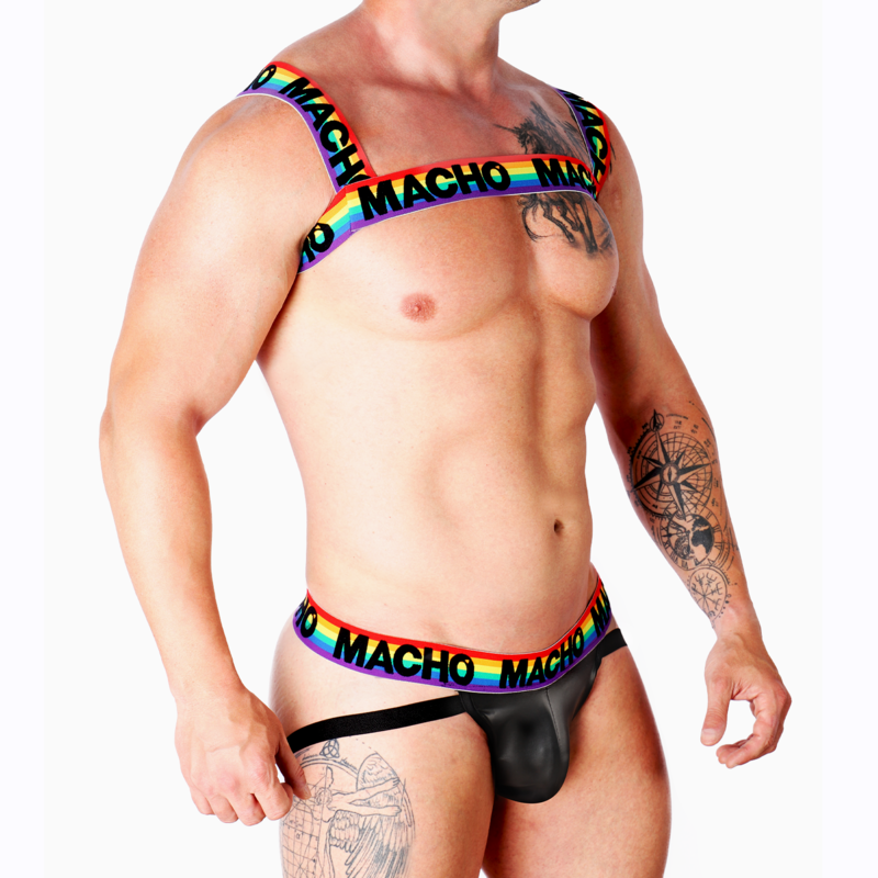 MACHO - DOUBLE HARNESS PRIDE LIMITED - Happytoys Sexshop: online sex shop for Feeling Happy & Easy 😊 - Discreet geleverd