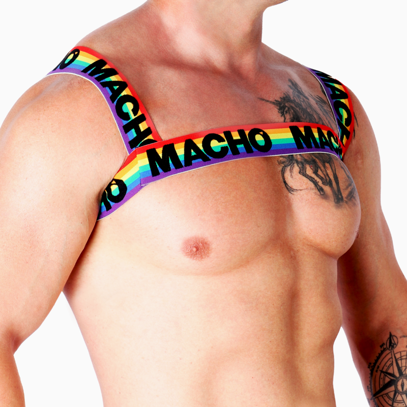 MACHO - DOUBLE HARNESS PRIDE LIMITED - Happytoys Sexshop: online sex shop for Feeling Happy & Easy 😊 - Discreet geleverd