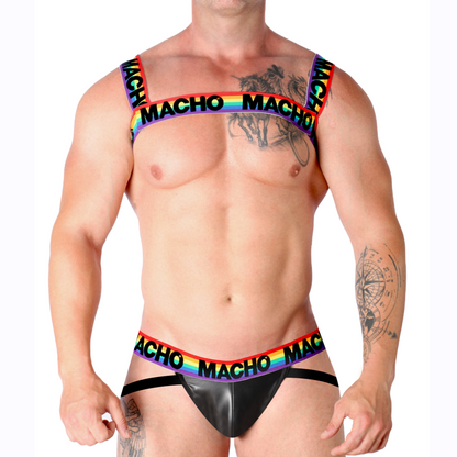 MACHO - DOUBLE HARNESS PRIDE LIMITED - Happytoys Sexshop: online sex shop for Feeling Happy & Easy 😊 - Discreet geleverd