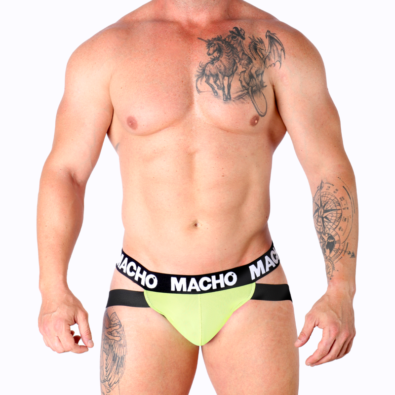 MACHO - MX28FA JOCK YELLOW S - Happytoys Sexshop: online sex shop for Feeling Happy & Easy 😊 - Discreet geleverd