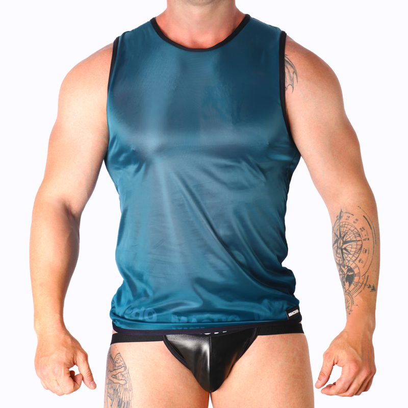 MACHO - GREEN T-SHIRT S/M - Happytoys Sexshop: online sex shop for Feeling Happy & Easy 😊 - Discreet geleverd