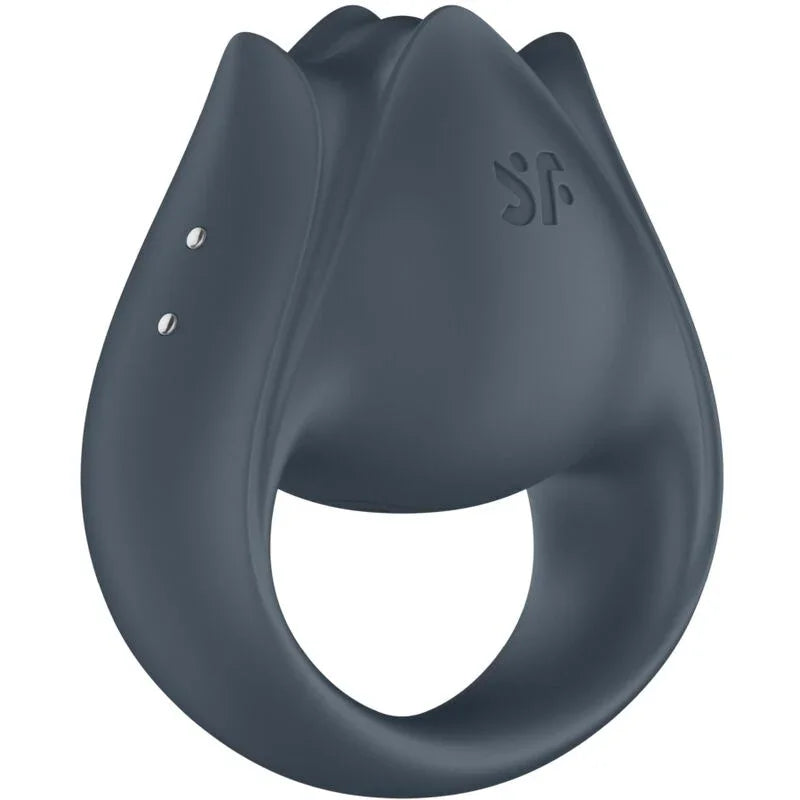 SATISFYER - PERFECT PAIR 2 MULTIVIBRATOR 2 IN 1 PENIS RING AND FINGER STIMULATOR GREY - Happytoys Sexshop: online sex shop for Feeling Happy & Easy 😊 - Discreet geleverd