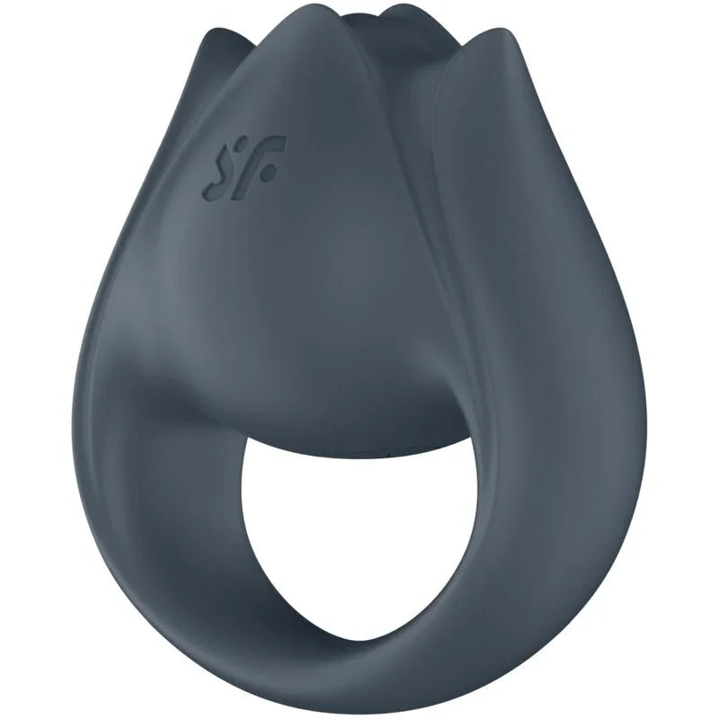 SATISFYER - PERFECT PAIR 2 MULTIVIBRATOR 2 IN 1 PENIS RING AND FINGER STIMULATOR GREY - Happytoys Sexshop: online sex shop for Feeling Happy & Easy 😊 - Discreet geleverd