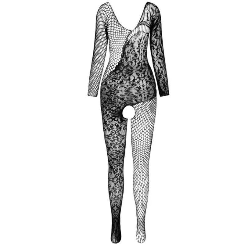 PASSION - BS 107 BODYSTOCKING BLACK ONE SIZE - Happytoys Sexshop: online sex shop for Feeling Happy & Easy 😊 - Discreet geleverd