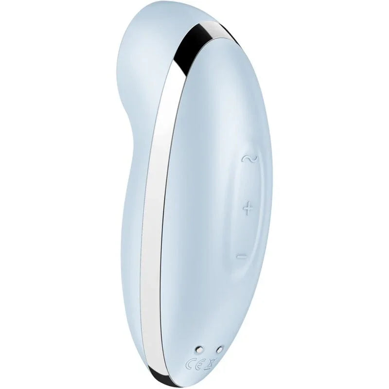 SATISFYER - TAP & CLIMAX 2 VIBRATOR & STIMULATOR BLUE - Happytoys Sexshop: online sex shop for Feeling Happy & Easy 😊 - Discreet geleverd