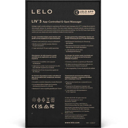 LELO - LIV™ 3 G-SPOT STIMULATOR BLUE - Happytoys Sexshop: online sex shop for Feeling Happy & Easy 😊 - Discreet geleverd