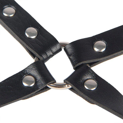 SUBBLIME - 953690 HANDCUFFS WITH BONDAGE BELT BLACK ONE SIZE - Happytoys Sexshop: online sex shop for Feeling Happy & Easy 😊 - Discreet geleverd