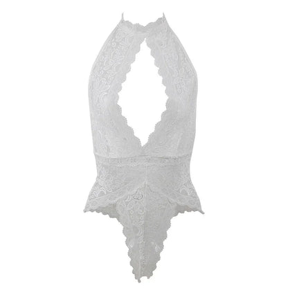 SUBBLIME - 953850 LACE BODYSUIT WHITE S/M - Happytoys Sexshop: online sex shop for Feeling Happy & Easy 😊 - Discreet geleverd
