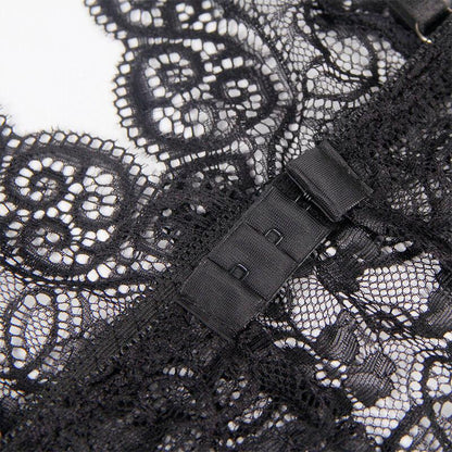 SUBBLIME - 953928 SILK AND LACE NIGHTGOWN + PANTIES BLACK L/XL - Happytoys Sexshop: online sex shop for Feeling Happy & Easy 😊 - Discreet geleverd