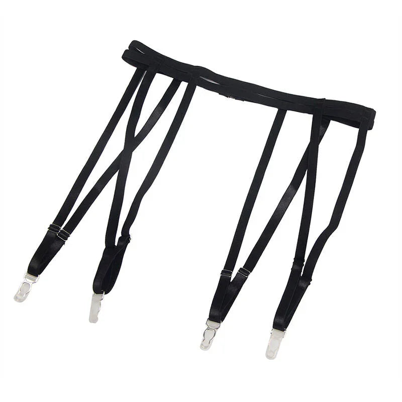 SUBBLIME - 954154 BODY WITH GARTER BELT BLACK L/XL - Happytoys Sexshop: online sex shop for Feeling Happy & Easy 😊 - Discreet geleverd