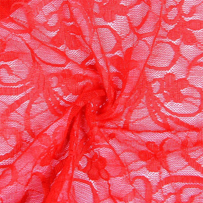 SUBBLIME - 954208 LACE BABYDOLL WITH ADJUSTABLE STRAPS RED S/M - Happytoys Sexshop: online sex shop for Feeling Happy & Easy 😊 - Discreet geleverd