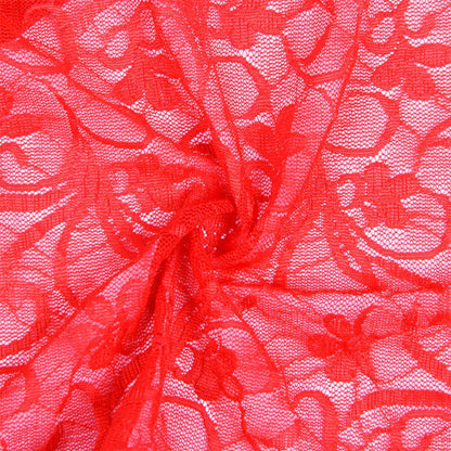 SUBBLIME - 954208 LACE BABYDOLL WITH ADJUSTABLE STRAPS RED S/M - Happytoys Sexshop: online sex shop for Feeling Happy & Easy 😊 - Discreet geleverd