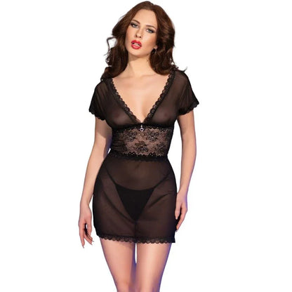 CHILIROSE - CR 4830 BABYDOLL BLACK XL - Happytoys Sexshop: online sex shop for Feeling Happy & Easy 😊 - Discreet geleverd