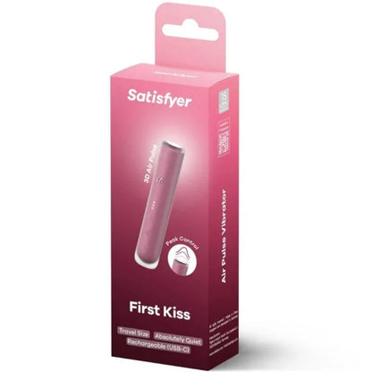 SATISFYER - FIRST KISS WAVE CLITORIS STIMULATOR GARNET - Happytoys Sexshop: online sex shop for Feeling Happy & Easy 😊 - Discreet geleverd