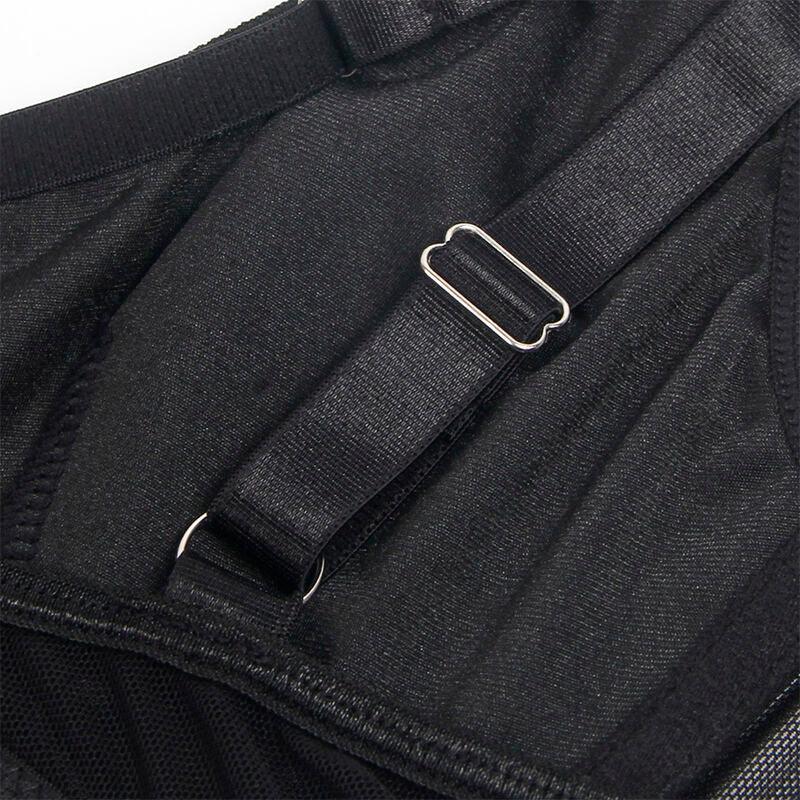 SUBBLIME - 955236 BLACK BONDAGE BRA WITH GARTER SET S/M - Happytoys Sexshop: online sex shop for Feeling Happy & Easy 😊 - Discreet geleverd