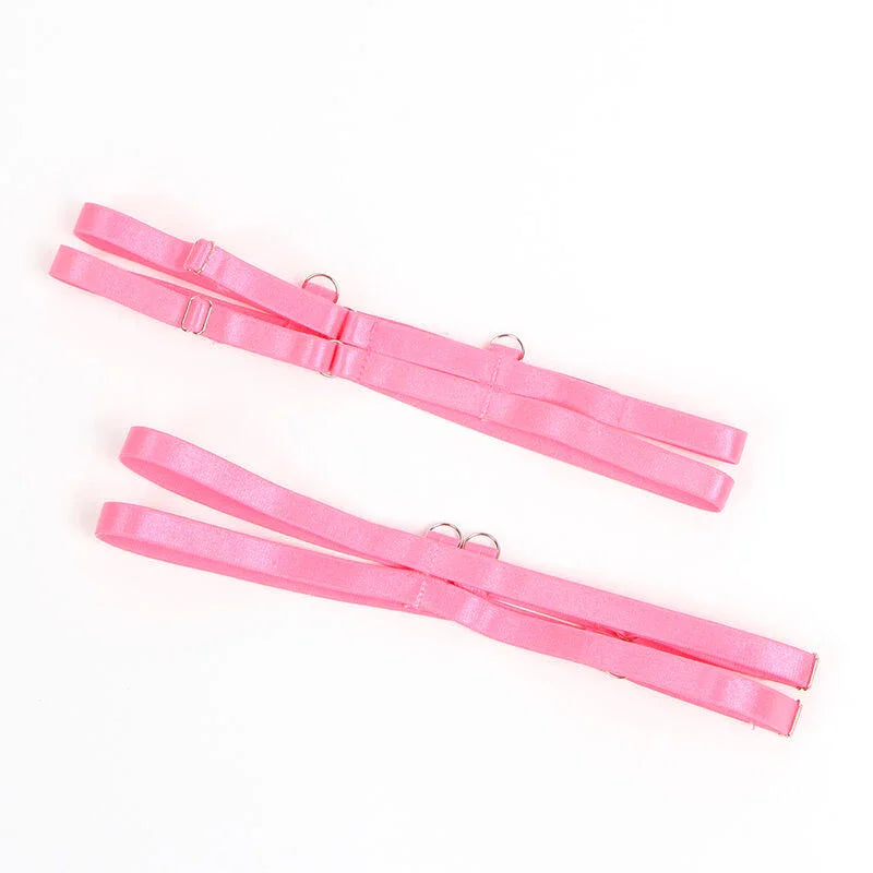 SUBBLIME - 955359 SET OF BRA WITH LACE AND GARTER LINKS PINK AND PURPLE S/M - Happytoys Sexshop: online sex shop for Feeling Happy & Easy 😊 - Discreet geleverd