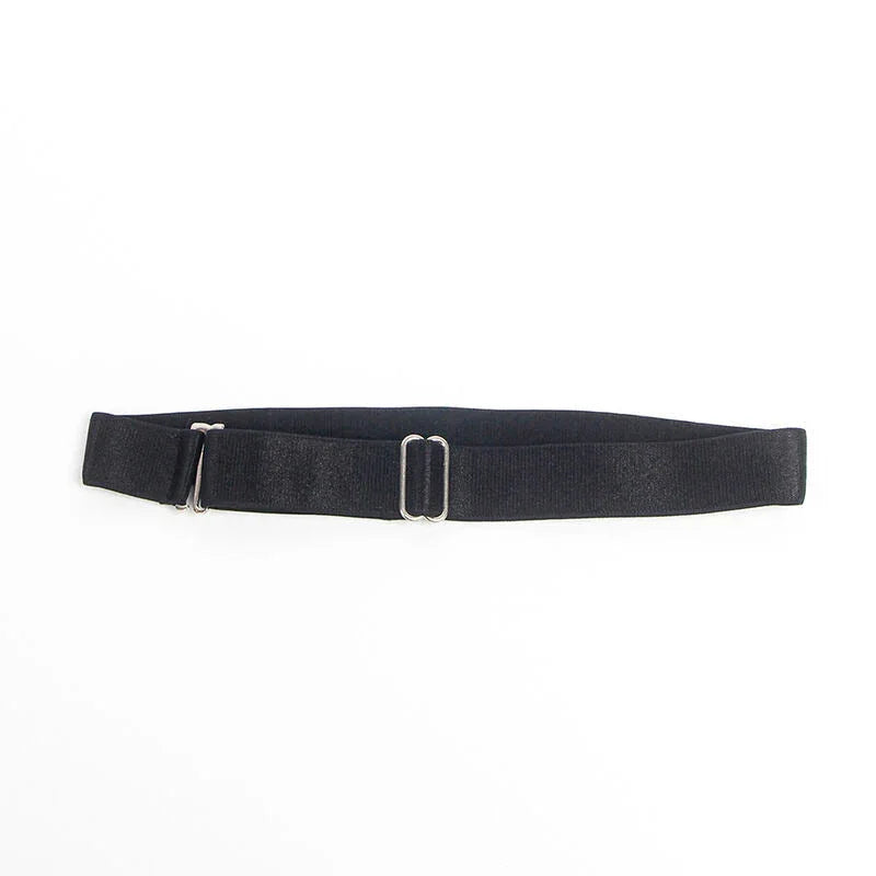 SUBBLIME - 955380 DRESS WITH BLACK LEATHER STRAPS L/XL - Happytoys Sexshop: online sex shop for Feeling Happy & Easy 😊 - Discreet geleverd