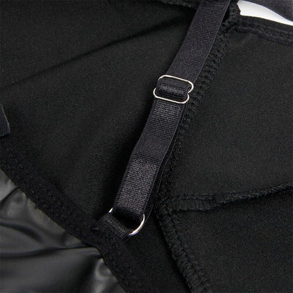 SUBBLIME - 955380 DRESS WITH BLACK LEATHER STRAPS L/XL - Happytoys Sexshop: online sex shop for Feeling Happy & Easy 😊 - Discreet geleverd