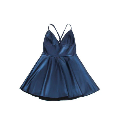 SUBBLIME - 955410 DRESS WITH BLUE LEATHER STRAPS S/M - Happytoys Sexshop: online sex shop for Feeling Happy & Easy 😊 - Discreet geleverd