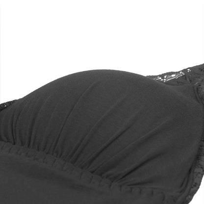 SUBBLIME - BLACK FLORAL LACE DETAIL TEDDY S/M