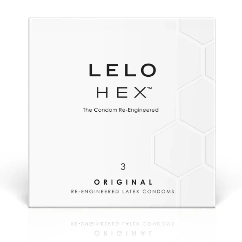 LELO - HEX CONDOM BOX 3 UNITS - Happytoys Sexshop: online sex shop for Feeling Happy & Easy 😊 - Discreet geleverd