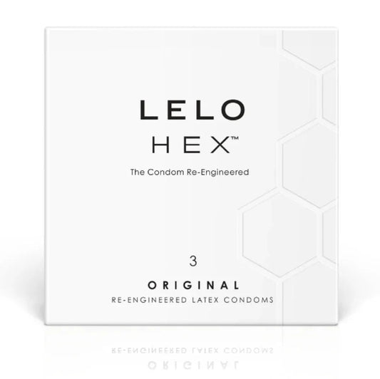 LELO - HEX CONDOM BOX 3 UNITS - Happytoys Sexshop: online sex shop for Feeling Happy & Easy 😊 - Discreet geleverd