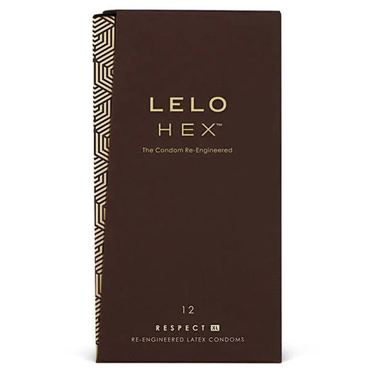 LELO - HEX CONDOMS RESPECT XL 12 PACK - Happytoys Sexshop: online sex shop for Feeling Happy & Easy 😊 - Discreet geleverd