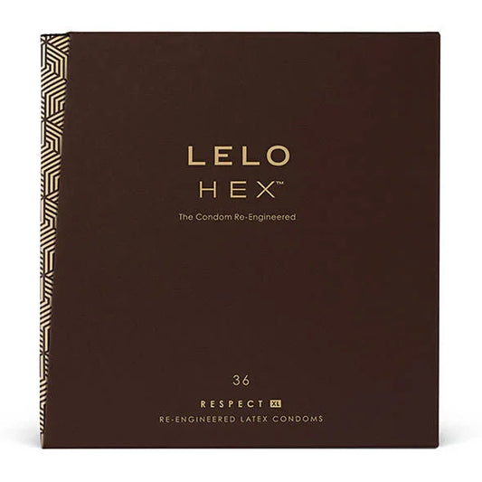 LELO - HEX CONDOMS RESPECT XL 36 PACK - Happytoys Sexshop: online sex shop for Feeling Happy & Easy 😊 - Discreet geleverd