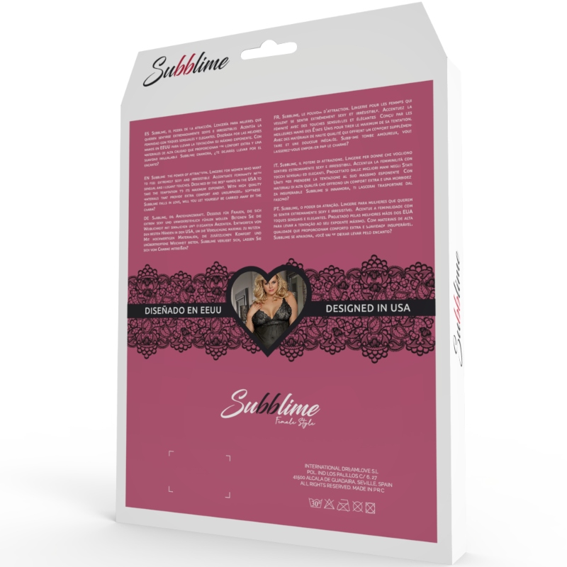 SUBBLIME - QUEEN PLUS FETISH SHORT SLEEVE TEDDY - Happytoys Sexshop: online sex shop for Feeling Happy & Easy 😊 - Discreet geleverd