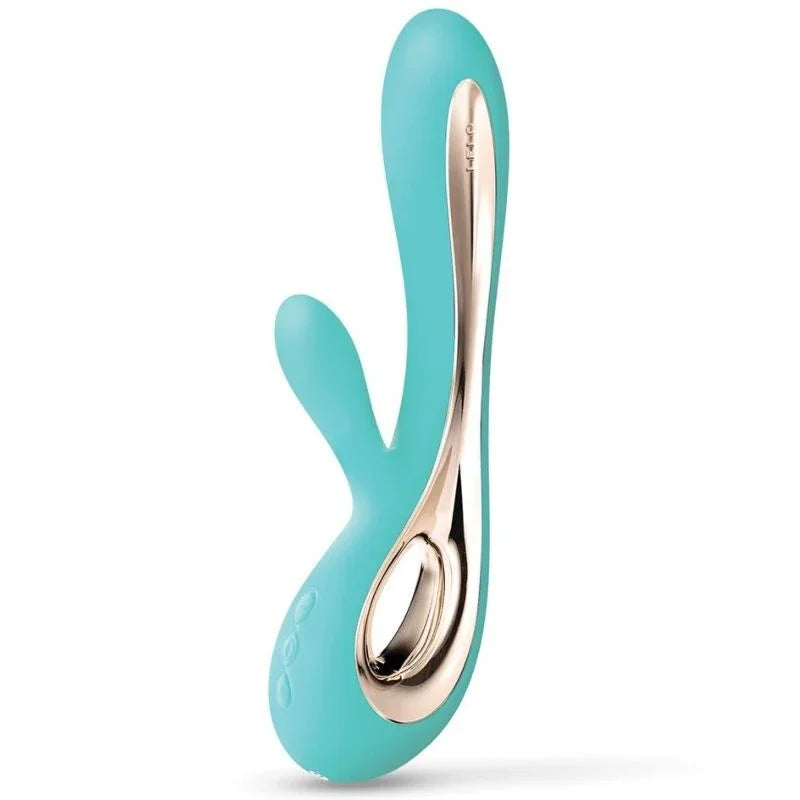 LELO - SORAYA 2 RABBIT AQUA GREEN VIBRATOR - Happytoys Sexshop: online sex shop for Feeling Happy & Easy 😊 - Discreet geleverd