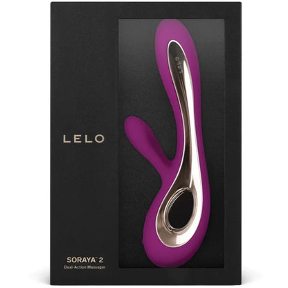 LELO - SORAYA 2 RABBIT PURPLE VIBRATOR - Happytoys Sexshop: online sex shop for Feeling Happy & Easy 😊 - Discreet geleverd