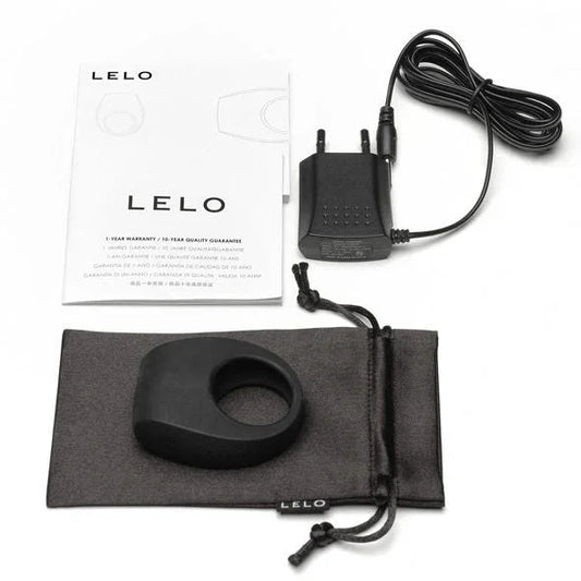 LELO - TOR II BLACK VIBRATOR RING - Happytoys Sexshop: online sex shop for Feeling Happy & Easy 😊 - Discreet geleverd