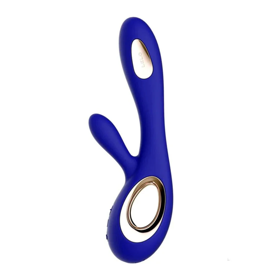 LELO - SORAYA WAVE VIBRATOR RABBIT MIDNIGHT BLUE - Happytoys Sexshop: online sex shop for Feeling Happy & Easy 😊 - Discreet geleverd