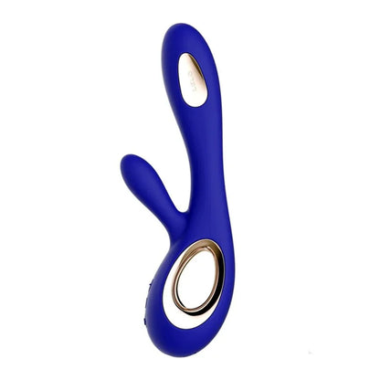 LELO - SORAYA WAVE VIBRATOR RABBIT MIDNIGHT BLUE - Happytoys Sexshop: online sex shop for Feeling Happy & Easy 😊 - Discreet geleverd