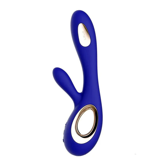 LELO - SORAYA WAVE VIBRATOR RABBIT MIDNIGHT BLUE - Happytoys Sexshop: online sex shop for Feeling Happy & Easy 😊 - Discreet geleverd