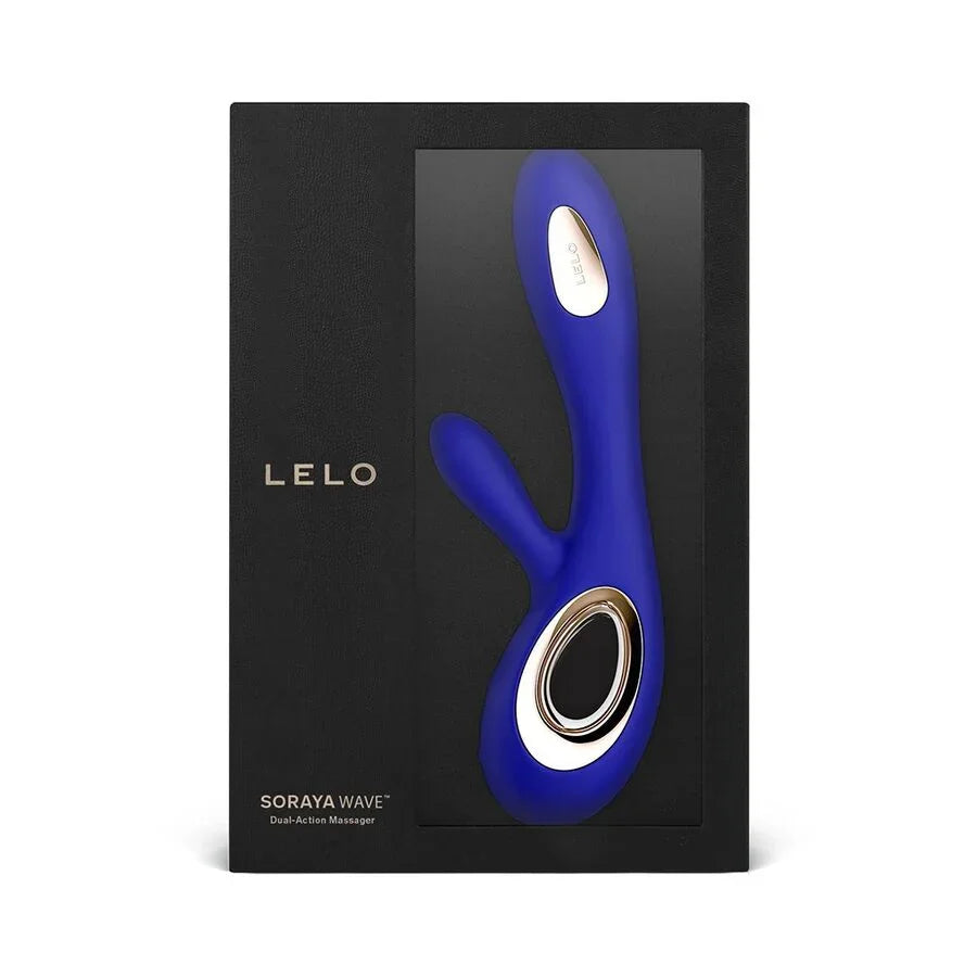 LELO - SORAYA WAVE VIBRATOR RABBIT MIDNIGHT BLUE - Happytoys Sexshop: online sex shop for Feeling Happy & Easy 😊 - Discreet geleverd