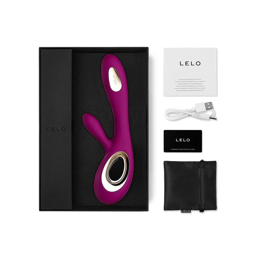 LELO - SORAYA WAVE VIBRATOR RABBIT PURPLE - Happytoys Sexshop: online sex shop for Feeling Happy & Easy 😊 - Discreet geleverd
