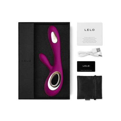 LELO - SORAYA WAVE VIBRATOR RABBIT PURPLE - Happytoys Sexshop: online sex shop for Feeling Happy & Easy 😊 - Discreet geleverd