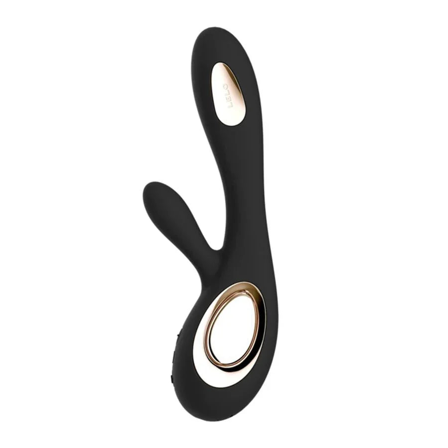 LELO - SORAYA WAVE VIBRATOR RABBIT BLACK - Happytoys Sexshop: online sex shop for Feeling Happy & Easy 😊 - Discreet geleverd
