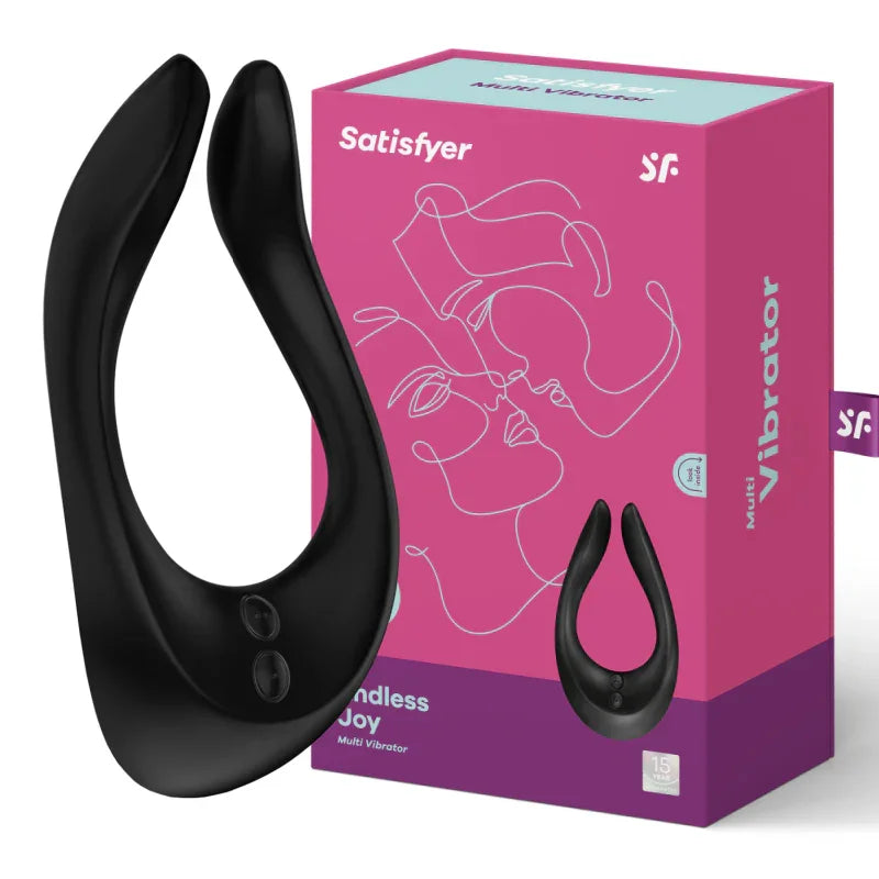 SATISFYER - PARTNER MULTIFUN 2 BLACK - Happytoys Sexshop: online sex shop for Feeling Happy & Easy 😊 - Discreet geleverd