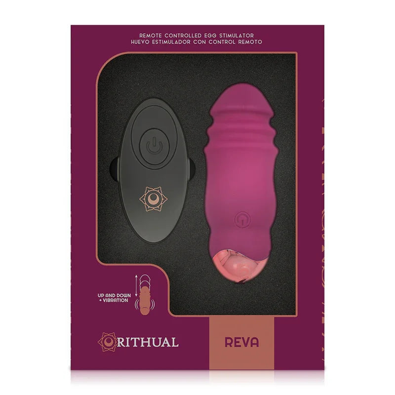 RITHUAL - REVA EGG REMOTE CONTROL UP&DOWN SYSTEM + VIBRATION - Happytoys Sexshop: online sex shop for Feeling Happy & Easy 😊 - Discreet geleverd