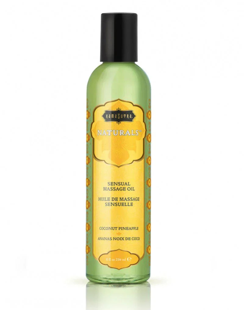 Kama Sutra - Naturals Massage oil - Kokosnoot Ananas - Happytoys Sexshop: Toys for Feeling Happy & Easy 😊 - Discreet geleverd
