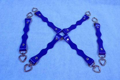 BDSM Gear Handmade Leather Connectors with D-Ring - Happytoys Sexshop: online sex shop for Feeling Happy & Easy 😊 - Discreet geleverd