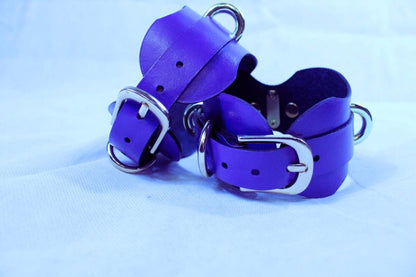 Wrist Cuffs with D-Rings BDSM Restraint Gear for Ds Play Bondage - Happytoys Sexshop: online sex shop for Feeling Happy & Easy 😊 - Discreet geleverd