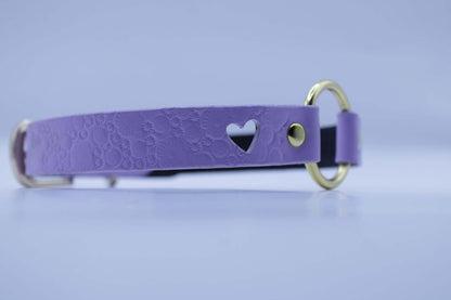 Choker Collar Heart Cutout Leather Choker  Cute BDSM Collar