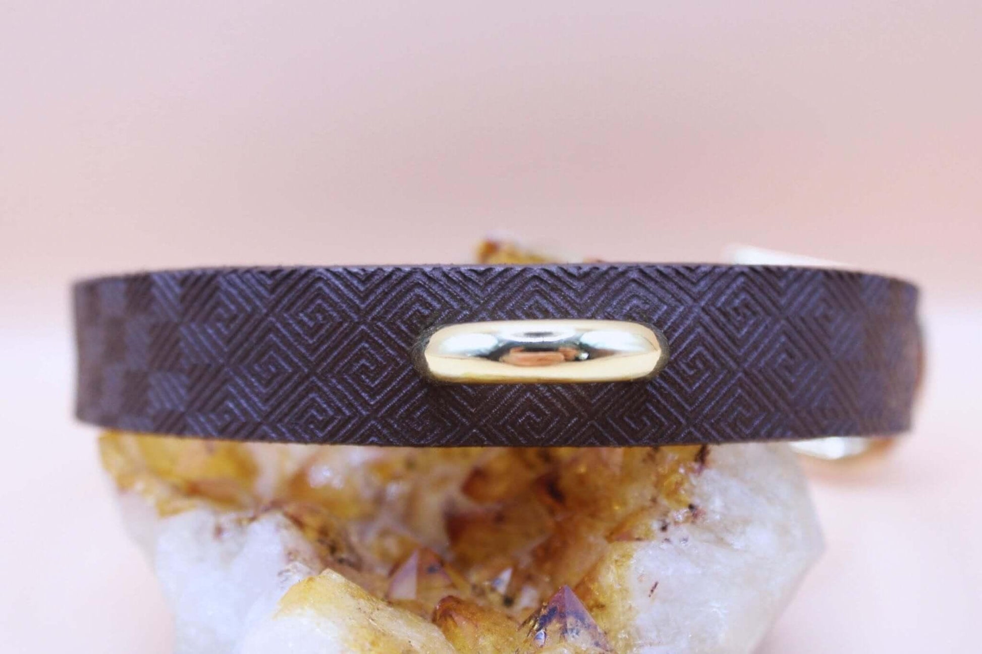 Minimalist Gold Accent BDSM Collar Elegant Submissive Bondage - Happytoys Sexshop: online sex shop for Feeling Happy & Easy 😊 - Discreet geleverd