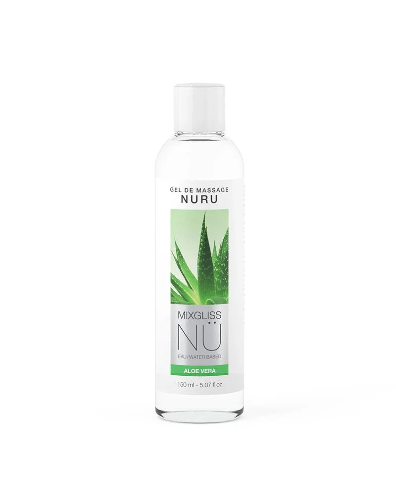 Mixgliss - NU Aloe Vera - 2-in-1 Massagegel en Glijmiddel op Waterbasis - 150 ml - Happytoys Sexshop: Toys for Feeling Happy & Easy 😊 - Discreet geleverd